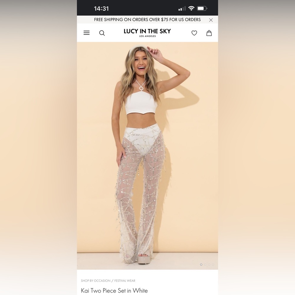 Kai Two Piece Set in White
LUCY IN THE SKY SMALL NEW